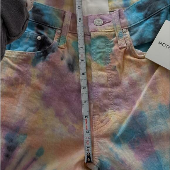 NWT Mother Superior The Tripper Swirling Secrets Tie Dye High Waist Jeans, sz 25 - Picture 9 of 13